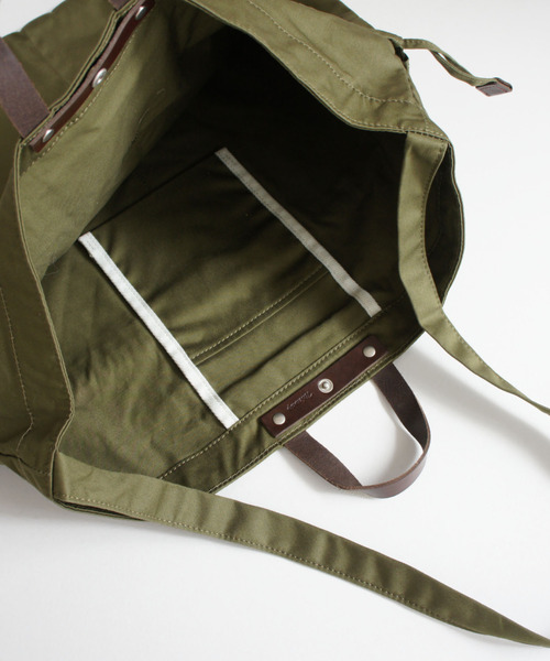 TIDEWAY（タイドウェイ）の「CHINO 2WAY TOTE/ショルダー TYP/S（ショルダーバッグ・レディース・ブラック/ベージュ/カーキ・FREE）」の13枚目の写真