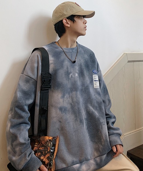 MGV（エムジーヴィー）の「タイダイワッフル生地スウェット（スウェット・メンズ・ダークグレー/ホワイト・LARGE/MEDIUM/X-LARGE）」の17枚目の写真