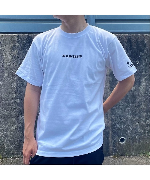 STATUS(ステイタス)の「【STATUS】LITTLE LOGO TEE(ST)(Tシャツ/カットソー・メンズ・ホワイト×ブラック/ブラック×ホワイト/ブラック×ピンク/ホワイト×ピンク・LARGE/X-LARGE/MEDIUM)」の2枚目の写真