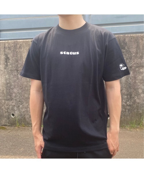 STATUS(ステイタス)の「【STATUS】LITTLE LOGO TEE(ST)(Tシャツ/カットソー・メンズ・ホワイト×ブラック/ブラック×ホワイト/ブラック×ピンク/ホワイト×ピンク・LARGE/X-LARGE/MEDIUM)」の1枚目の写真