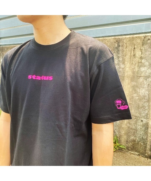 STATUS(ステイタス)の「【STATUS】LITTLE LOGO TEE(ST)(Tシャツ/カットソー・メンズ・ホワイト×ブラック/ブラック×ホワイト/ブラック×ピンク/ホワイト×ピンク・LARGE/X-LARGE/MEDIUM)」の11枚目の写真