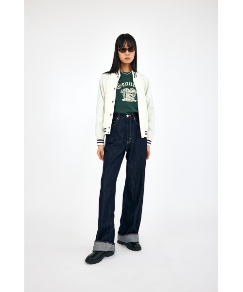 MOUSSY(マウジー)の「DAMAGED EMBLEM プルオーバー(スウェット・レディース・杢グレー/グリーン/ネイビー・FREE)」の7枚目の写真