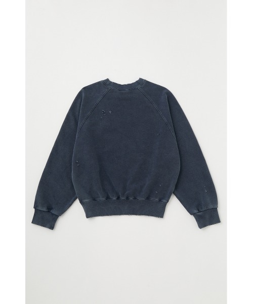 MOUSSY(マウジー)の「DAMAGED EMBLEM プルオーバー(スウェット・レディース・杢グレー/グリーン/ネイビー・FREE)」の9枚目の写真