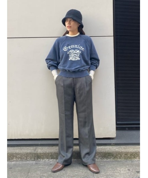 MOUSSY(マウジー)の「DAMAGED EMBLEM プルオーバー(スウェット・レディース・杢グレー/グリーン/ネイビー・FREE)」の19枚目の写真