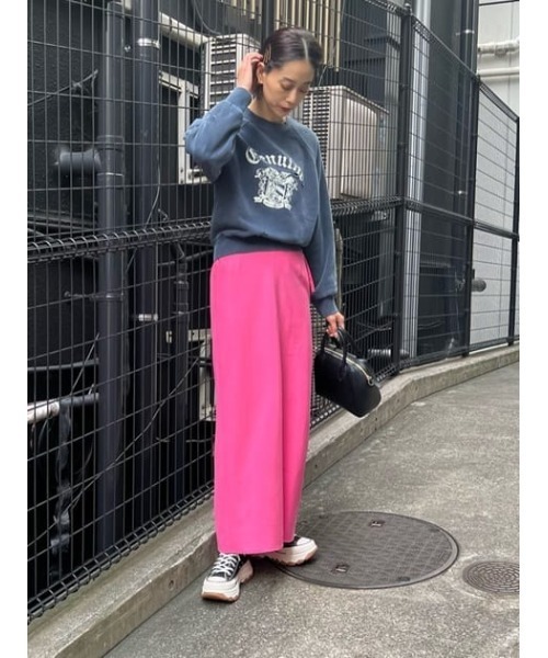 MOUSSY(マウジー)の「DAMAGED EMBLEM プルオーバー(スウェット・レディース・杢グレー/グリーン/ネイビー・FREE)」の20枚目の写真