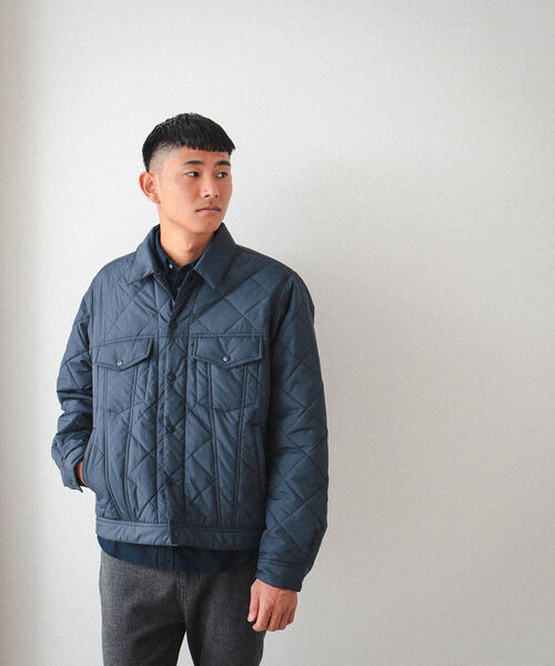 BEAMS(ビームス)の「BEAMS / キルト Gジャケット(ブルゾン・メンズ・ブラック/ネイビー・SMALL/MEDIUM/LARGE/X-LARGE)」の10枚目の写真