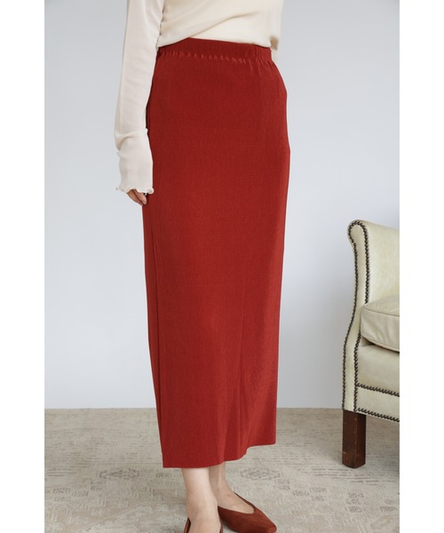 &. NOSTALGIA（アンドドットノスタルジア）の「【ZOZO限定】カットオフプリーツタイトスカート（スカート・レディース・ブラック/ダークグリーン/ピンク/アイボリー/マスタード/レンガ・FREE）」の17枚目の写真