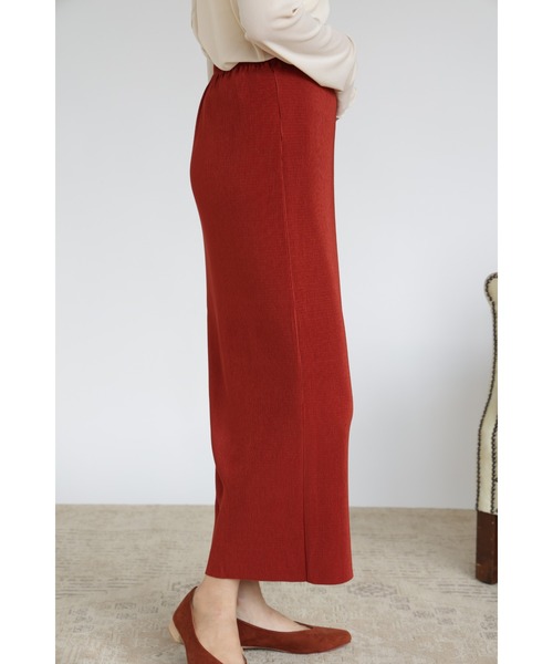 &. NOSTALGIA（アンドドットノスタルジア）の「【ZOZO限定】カットオフプリーツタイトスカート（スカート・レディース・ブラック/ダークグリーン/ピンク/アイボリー/マスタード/レンガ・FREE）」の18枚目の写真