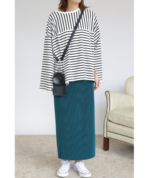 &. NOSTALGIA（アンドドットノスタルジア）の「【ZOZO限定】カットオフプリーツタイトスカート（スカート・レディース・ブラック/ダークグリーン/ピンク/アイボリー/マスタード/レンガ・FREE）」の20枚目の写真