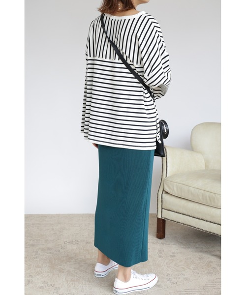 &. NOSTALGIA（アンドドットノスタルジア）の「【ZOZO限定】カットオフプリーツタイトスカート（スカート・レディース・ブラック/ダークグリーン/ピンク/アイボリー/マスタード/レンガ・FREE）」の21枚目の写真