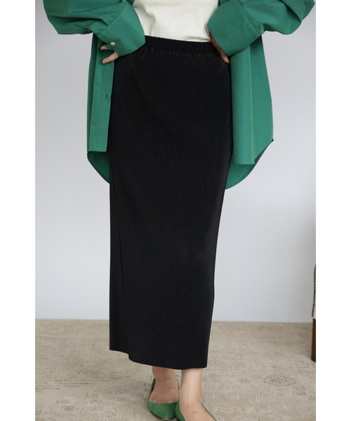 &. NOSTALGIA（アンドドットノスタルジア）の「【ZOZO限定】カットオフプリーツタイトスカート（スカート・レディース・ブラック/ダークグリーン/ピンク/アイボリー/マスタード/レンガ・FREE）」の11枚目の写真