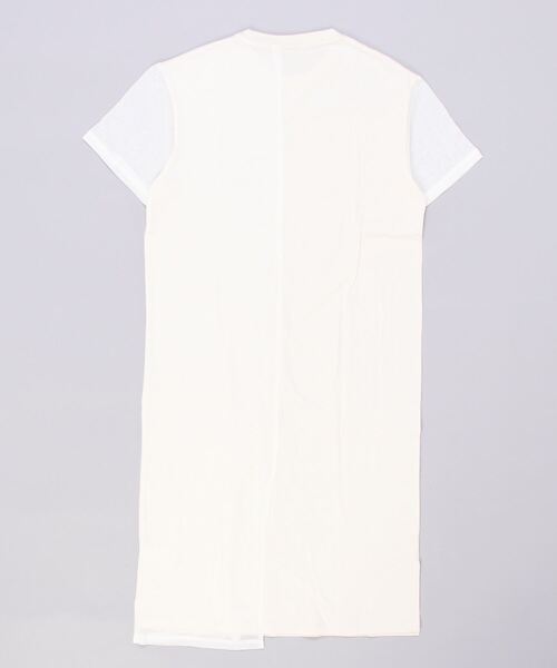 AVIREX（アヴィレックス）の「HALF LOGO PRINT ONEPIECE/ ハーフロゴ プリントワンピース（ワンピース・レディース・ホワイト系2・F）」の2枚目の写真