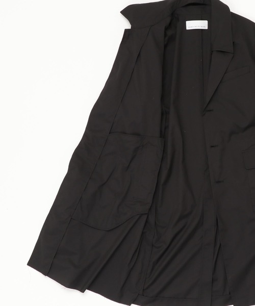 DIET BUTCHER（ダイエットブッチャー）の「★DIET BUTCHER Layered coat（ステンカラーコート・メンズ・ブラック/ピンク・SMALL/MEDIUM/LARGE）」の11枚目の写真