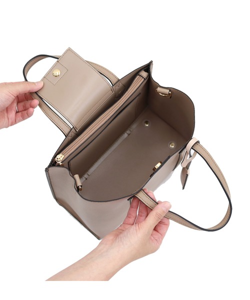 MIAN （ミアン）の「CALLA /2wayトートバッグ（トートバッグ・レディース・ブラック/グレー/ミント/モカ/サックスブルー・FREE）」の8枚目の写真