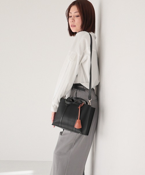 MIAN （ミアン）の「CALLA /2wayトートバッグ（トートバッグ・レディース・ブラック/グレー/ミント/モカ/サックスブルー・FREE）」の13枚目の写真