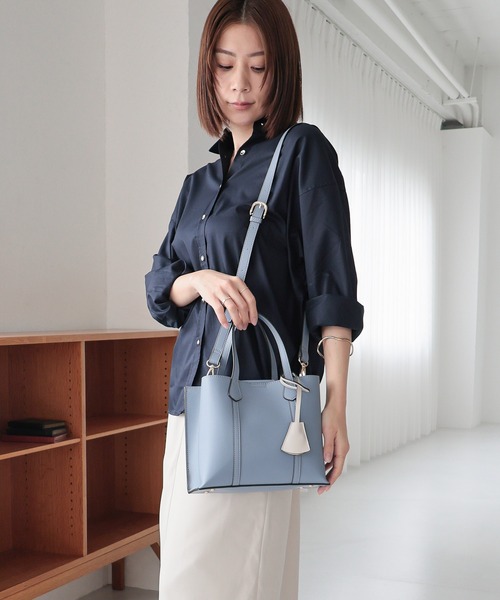 MIAN （ミアン）の「CALLA /2wayトートバッグ（トートバッグ・レディース・ブラック/グレー/ミント/モカ/サックスブルー・FREE）」の16枚目の写真