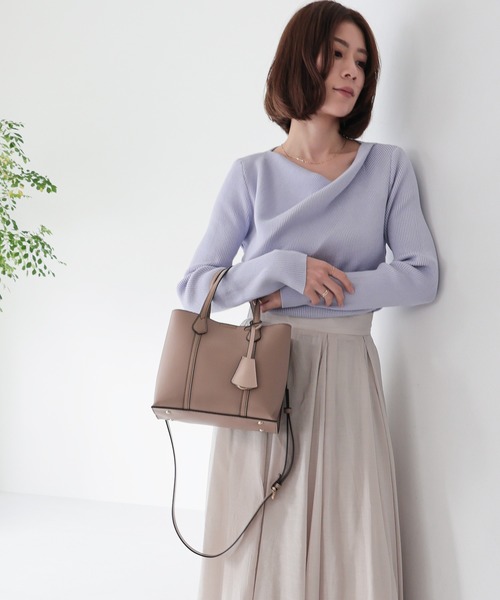 MIAN （ミアン）の「CALLA /2wayトートバッグ（トートバッグ・レディース・ブラック/グレー/ミント/モカ/サックスブルー・FREE）」の21枚目の写真