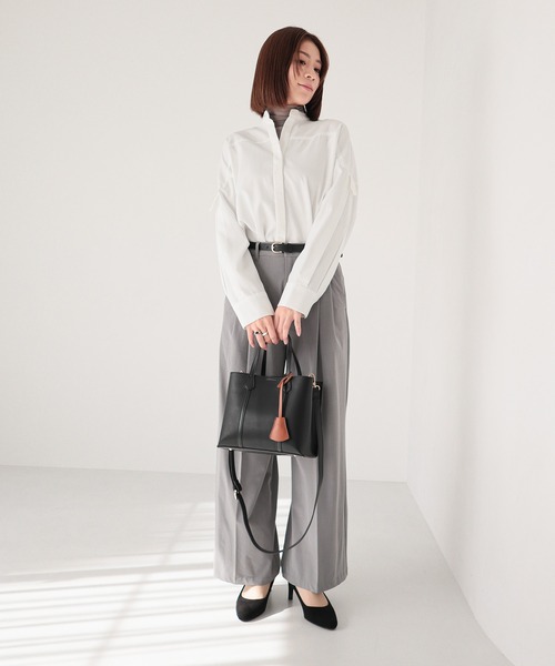 MIAN （ミアン）の「CALLA /2wayトートバッグ（トートバッグ・レディース・ブラック/グレー/ミント/モカ/サックスブルー・FREE）」の14枚目の写真