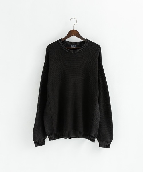 KRIFF MAYER(クリフメイヤー)の「KRIFF MAYER クリフメイヤー オーバーサイズ クルーネックインディゴニットセーター(ニット/セーター・メンズ・ダークインディゴブルー/ライトインディゴブルー/チャコール・L/XL/M)」の16枚目の写真