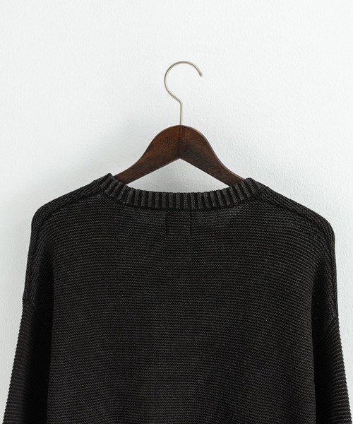 KRIFF MAYER(クリフメイヤー)の「KRIFF MAYER クリフメイヤー オーバーサイズ クルーネックインディゴニットセーター(ニット/セーター・メンズ・ダークインディゴブルー/ライトインディゴブルー/チャコール・L/XL/M)」の21枚目の写真