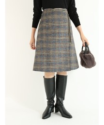 Te chichi | サイドジップチェックリバーミニスカート(スカート)