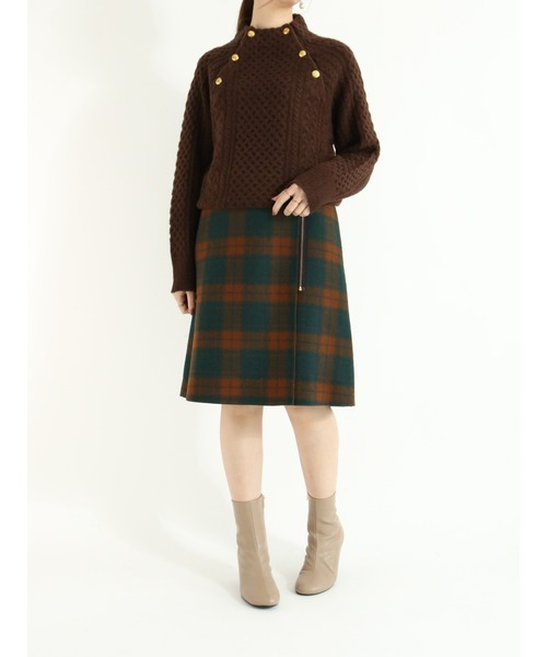 Te chichi（テチチ）の「サイドジップチェックリバーミニスカート（スカート・レディース・グレー/オレンジ・SMALL/MEDIUM）」の6枚目の写真