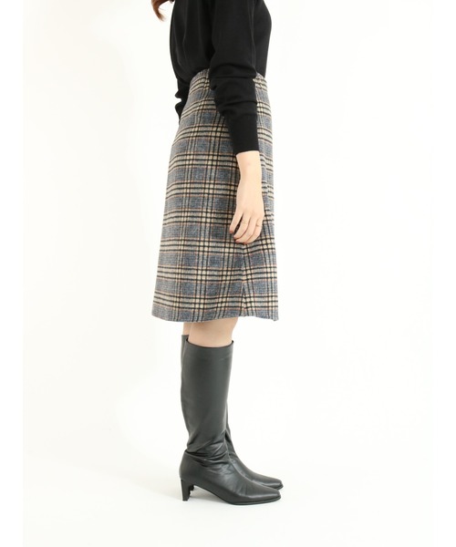 Te chichi（テチチ）の「サイドジップチェックリバーミニスカート（スカート・レディース・グレー/オレンジ・SMALL/MEDIUM）」の9枚目の写真