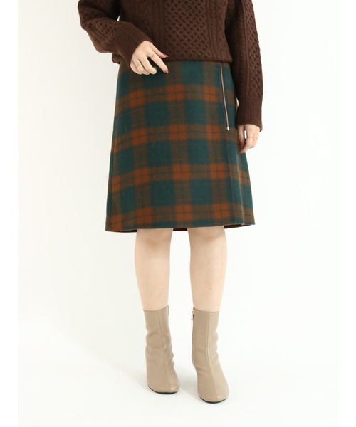 Te chichi（テチチ）の「サイドジップチェックリバーミニスカート（スカート・レディース・グレー/オレンジ・SMALL/MEDIUM）」の14枚目の写真