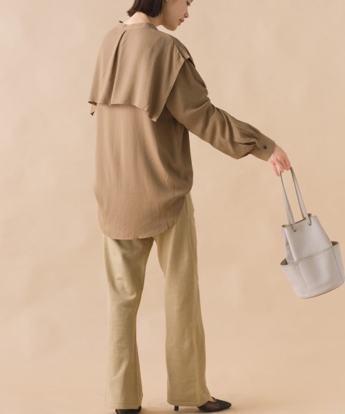 OMNES(オムネス)の「アクリルナイロンウールニットパンツ(その他パンツ・レディース・ブラウン/グリーン/ベージュ/ブラック/グレー・LARGE/MEDIUM)」の11枚目の写真