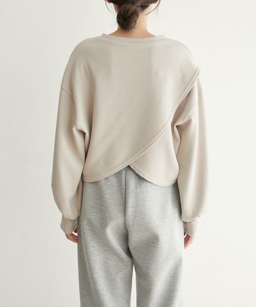 NERGY（ナージー）の「バックカシュクールダンボールプルオーバー（スウェット・レディース・ブラック/ベージュ/ボルドー・FREE）」の22枚目の写真