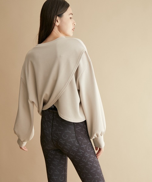 NERGY（ナージー）の「バックカシュクールダンボールプルオーバー（スウェット・レディース・ブラック/ベージュ/ボルドー・FREE）」の5枚目の写真