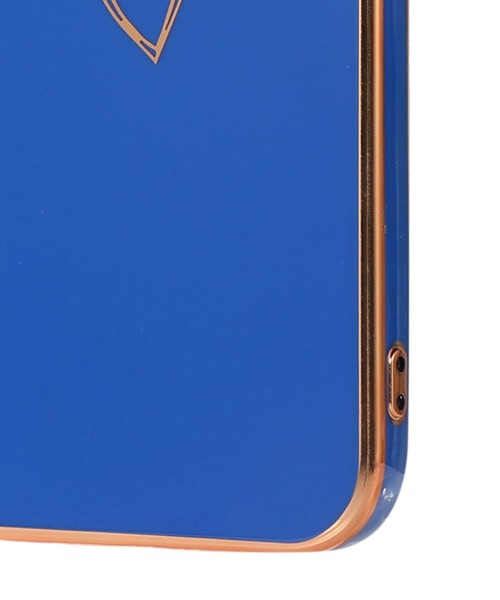 TeddyShop（テディショップ）の「【iPhone14用】メタリックゴールド背面ハートiPhoneケース（スマホケース/カバー・レディース・ブラウン/ホワイト/スモークピンク/ブラック/ブルー・ONE SIZE）」の9枚目の写真