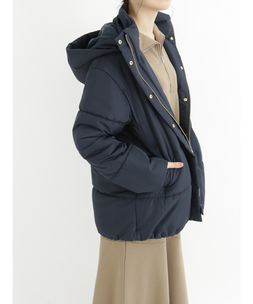 Samansa Mos2 blue（サマンサモスモスブルー）の「裏毛ハーフジップワンピース（ワンピース・レディース・ネイビー/ブラック/モカ・ﾌﾘ-）」の12枚目の写真