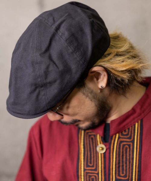 無（ム）の「5パネルハンチング（ハンチング/ベレー帽・メンズ・ブラック/ワイン/カーキ・FREE）」の5枚目の写真
