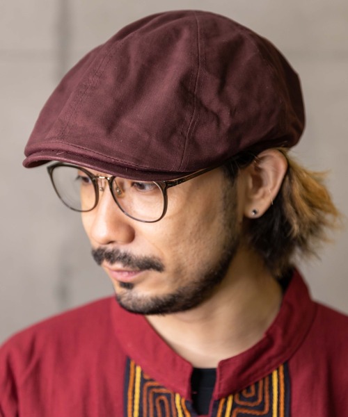 無（ム）の「5パネルハンチング（ハンチング/ベレー帽・メンズ・ブラック/ワイン/カーキ・FREE）」の10枚目の写真