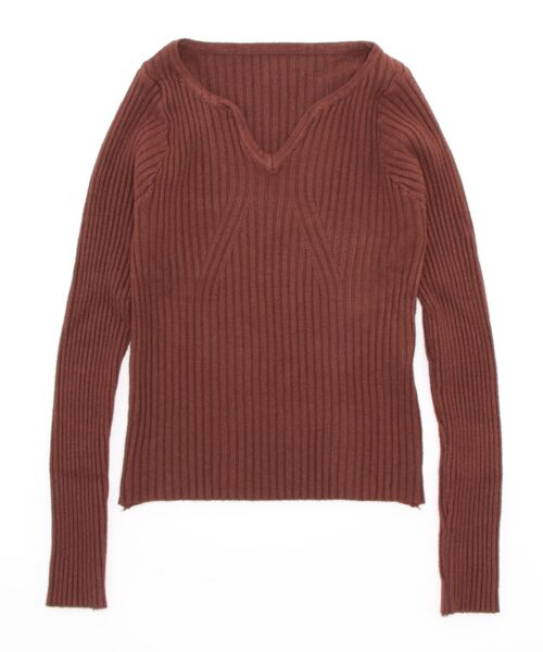 Burner(バーナー)の「【OKUOKU 0909】Vネックリブニット oku-tops-682899622835-1599(ニット/セーター・レディース・D/E/F/A/B/C・FREE)」の15枚目の写真