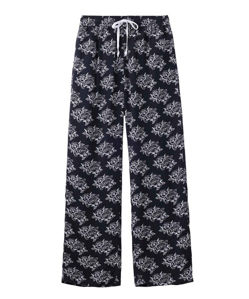 X-girl(エックスガール)の「TATOO PATTERN PANTS(その他パンツ・レディース・オフホワイト/ブラック・S/M)」の6枚目の写真