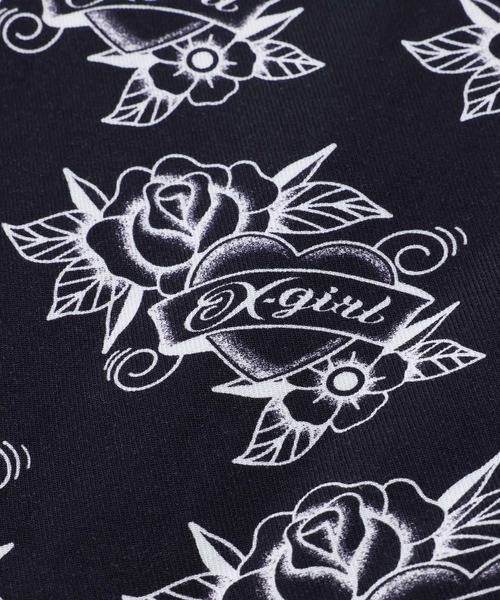 X-girl(エックスガール)の「TATOO PATTERN PANTS(その他パンツ・レディース・オフホワイト/ブラック・S/M)」の12枚目の写真