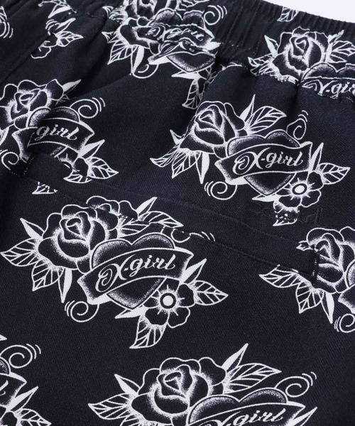 X-girl(エックスガール)の「TATOO PATTERN PANTS(その他パンツ・レディース・オフホワイト/ブラック・S/M)」の15枚目の写真