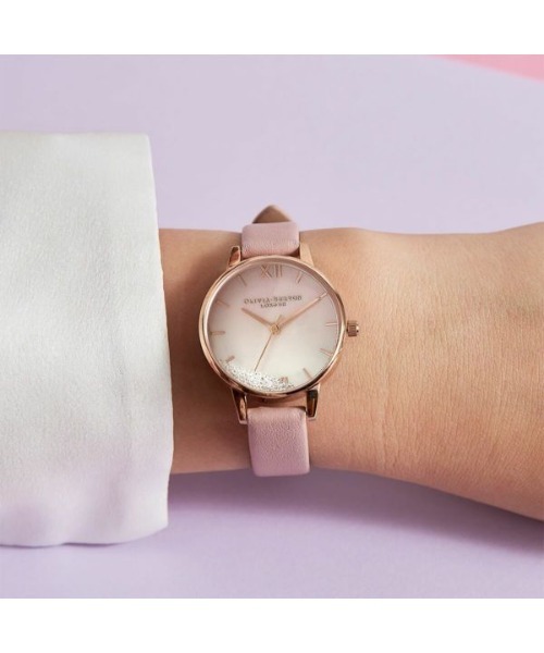 OLIVIA BURTON(オリビアバートン)の「「OLIVIA BURTON/オリビアバートン」 アンダーザシー ウィッシングウェーブズ 30mm 腕時計(アナログ腕時計・レディース・シルバー/ピンク・30mm)」の2枚目の写真