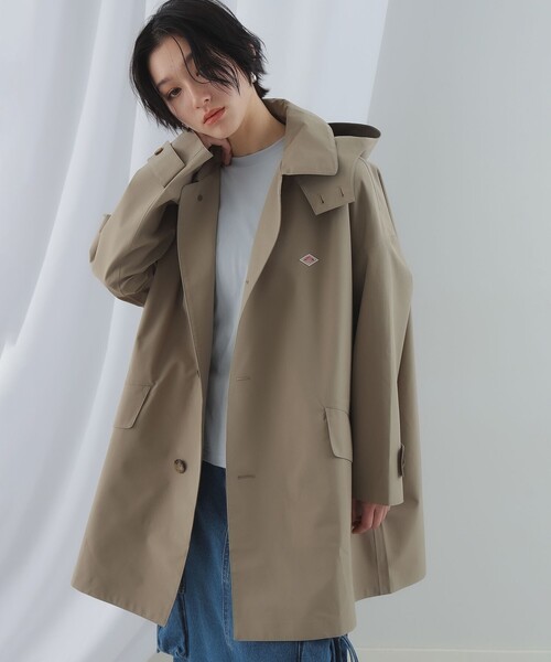 DANTON（ダントン）の「DANTON / フーデット コート（その他アウター・レディース・ブラック/ベージュ・S）」の2枚目の写真