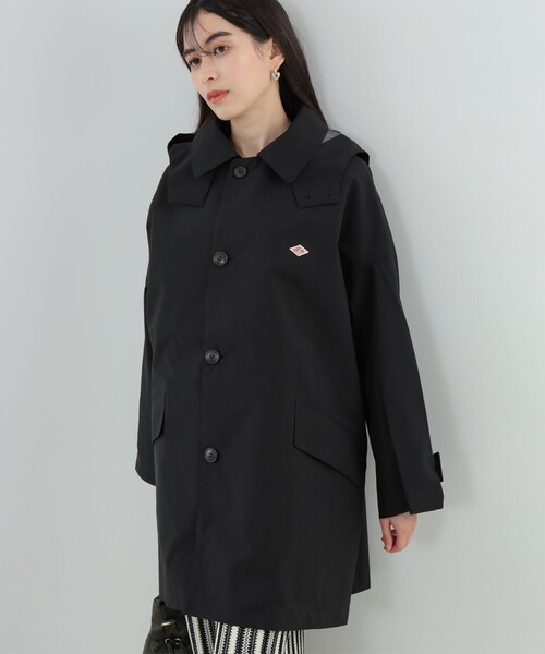 DANTON（ダントン）の「DANTON / フーデット コート（その他アウター・レディース・ブラック/ベージュ・S）」の9枚目の写真