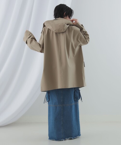 DANTON（ダントン）の「DANTON / フーデット コート（その他アウター・レディース・ブラック/ベージュ・S）」の13枚目の写真