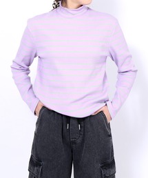 PUNYUS | カラーボーダーハイネックロンＴ(Tシャツ/カットソー)