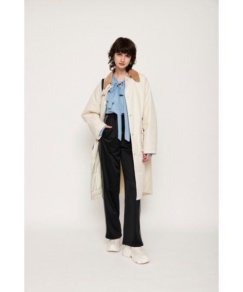 SLY（スライ）の「LINE TRACK STRAIGHT PT ライントラック ストレートパンツ ラインパンツ（スラックス・レディース・ブラック/ライトイエロー・FREE）」の17枚目の写真