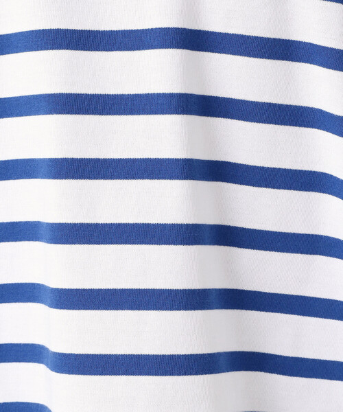 COMME CA ISM（コムサイズム）の「パネルボーダー　フート付きカットソー（パーカー・レディース・ホワイト×ブルー・MEDIUM/LARGE）」の17枚目の写真