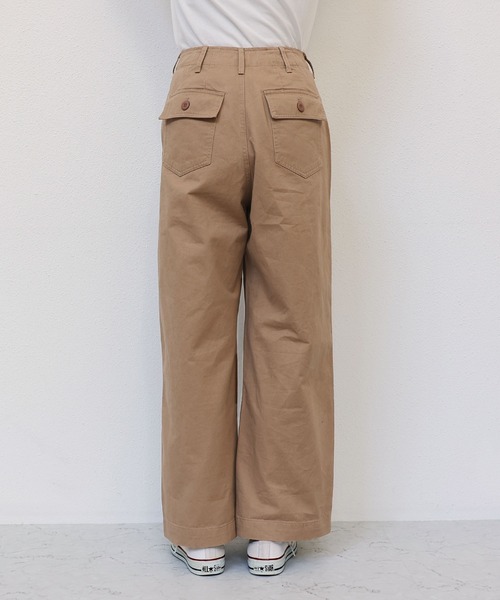 andme(アンドミー)の「【3サイズ展開】ワイドベイカーパンツ(その他パンツ・レディース・ブラック/ベージュ/カーキ/アイボリー/チャコールグレー/ネイビー/キナリ/ホワイト/ブラウン・L/M/S)」の13枚目の写真