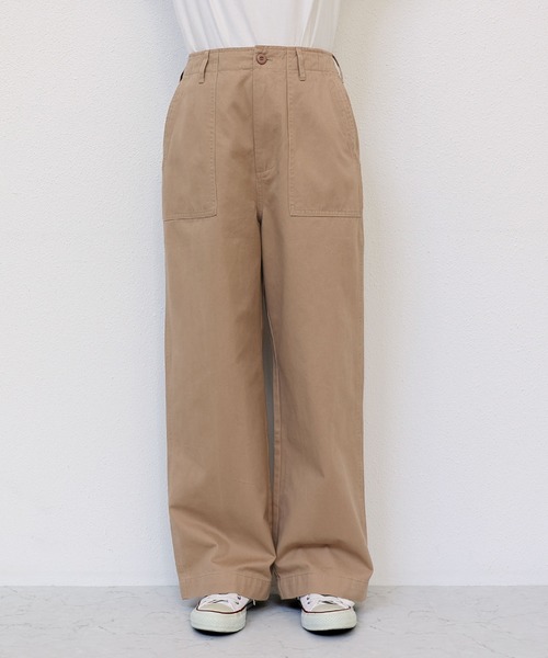 andme(アンドミー)の「【3サイズ展開】ワイドベイカーパンツ(その他パンツ・レディース・ブラック/ベージュ/カーキ/アイボリー/チャコールグレー/ネイビー/キナリ/ホワイト/ブラウン・L/M/S)」の14枚目の写真