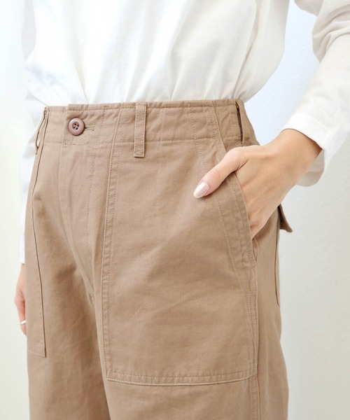 andme(アンドミー)の「【3サイズ展開】ワイドベイカーパンツ(その他パンツ・レディース・ブラック/ベージュ/カーキ/アイボリー/チャコールグレー/ネイビー/キナリ/ホワイト/ブラウン・L/M/S)」の19枚目の写真