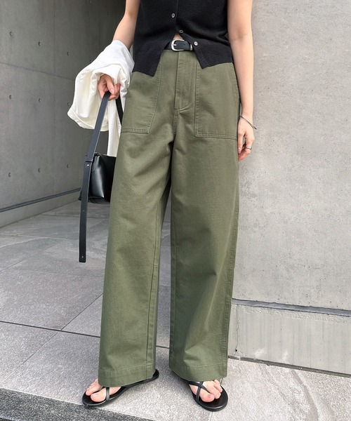 セール】【3サイズ展開】ワイドベイカーパンツ（その他パンツ）｜andme